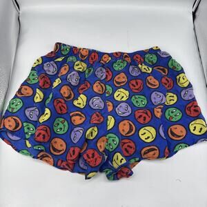 VTG 100% Silk Boxers 90s SIZE MEDIUM Mens Shorts BOXER PATROL Happy Face Novelty